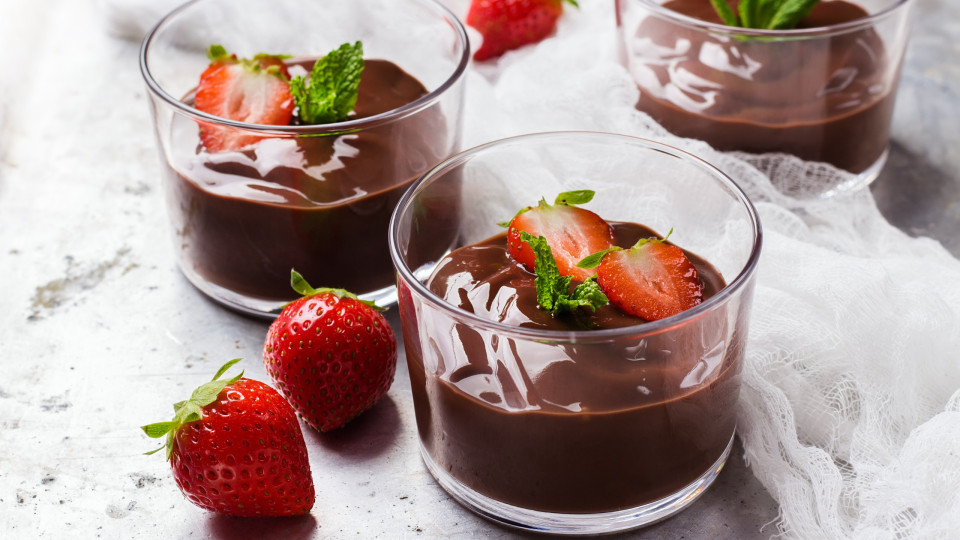 Chocolate com morangos