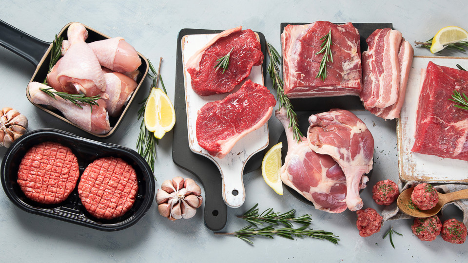 carne porco e vaca