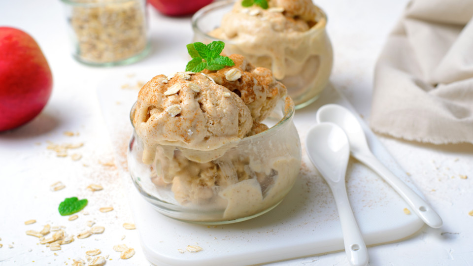 gelado maçã
