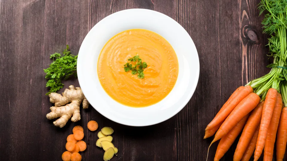 Sopa de cenouras